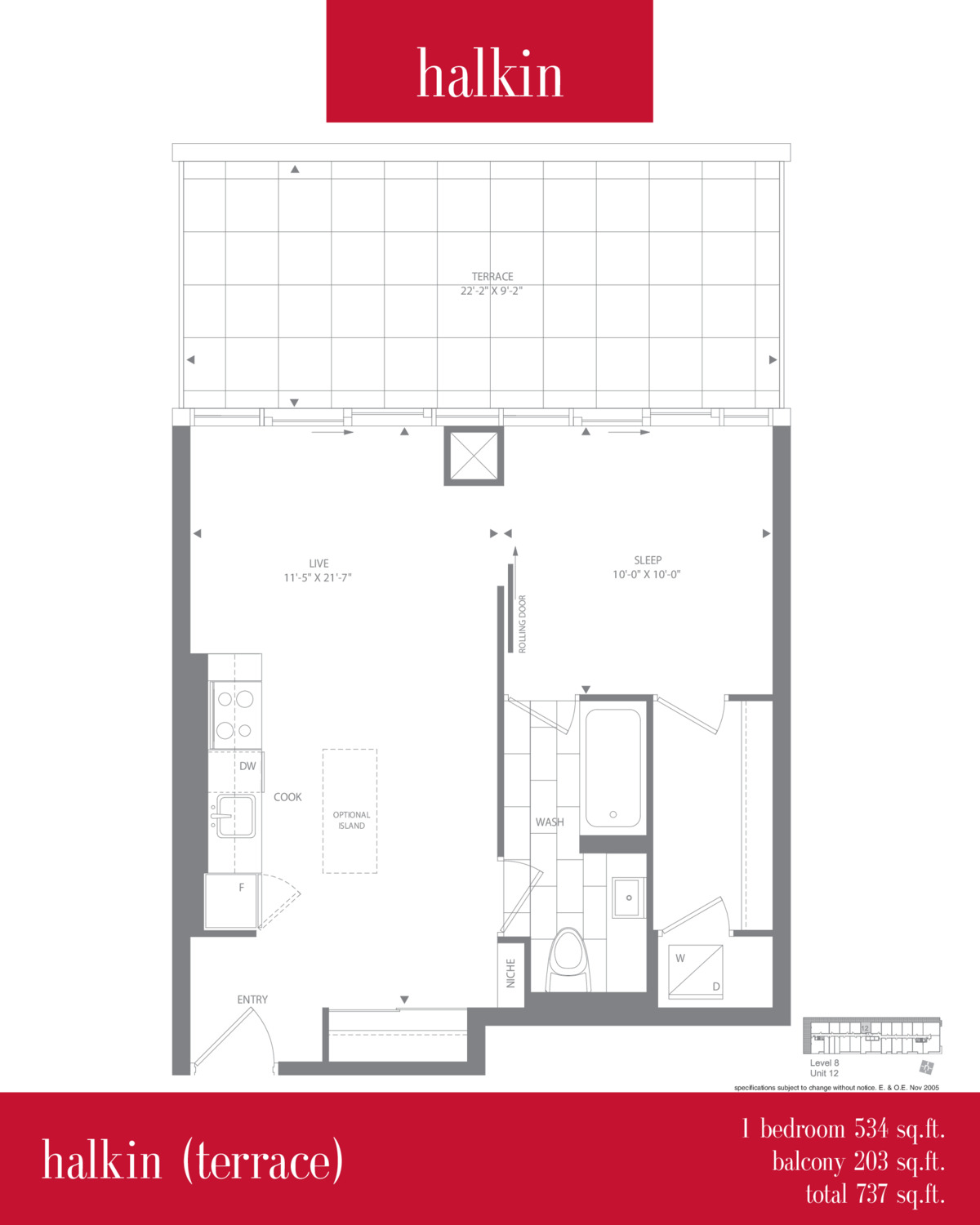 halkin (terrace) floor plan