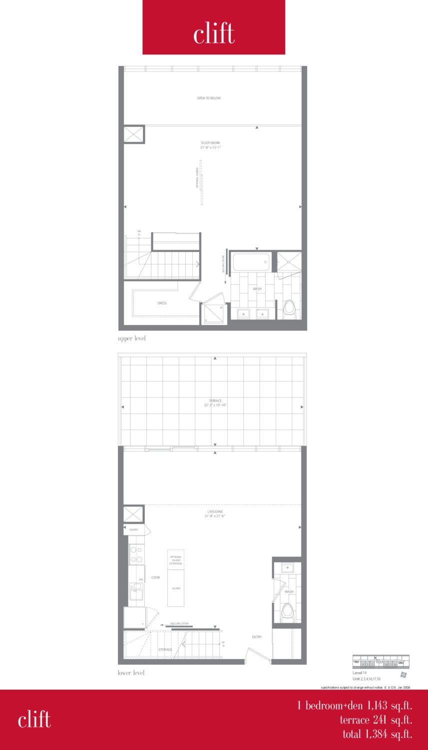 clift floor plan