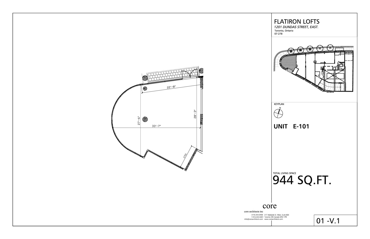 E-101 floor plan