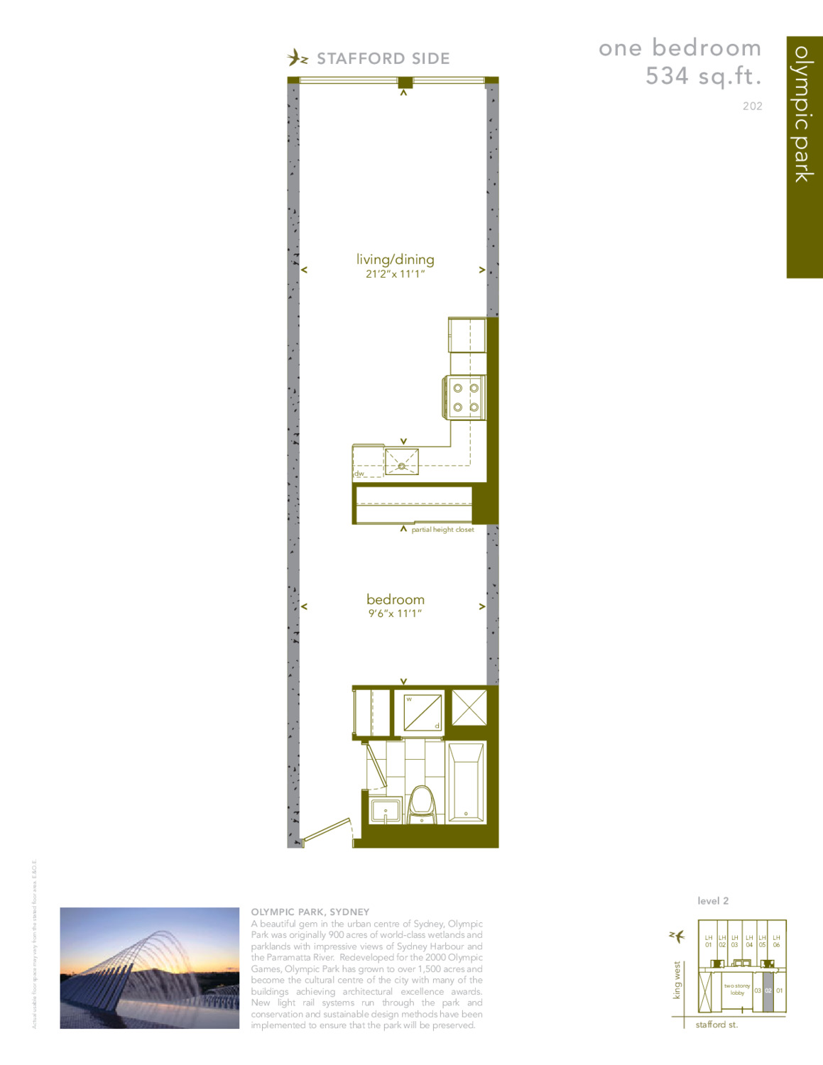 Olympic Park floor plan