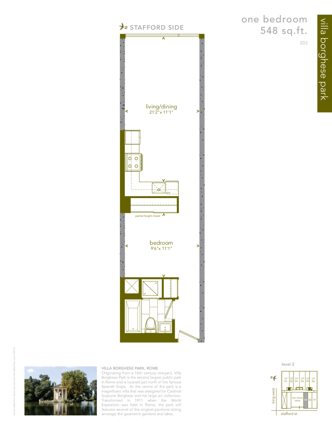 Villa Borghese Park floor plan