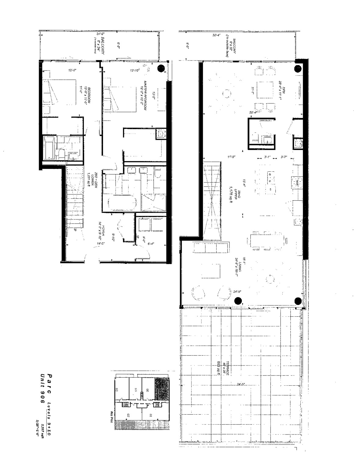 Unit 906 floor plan