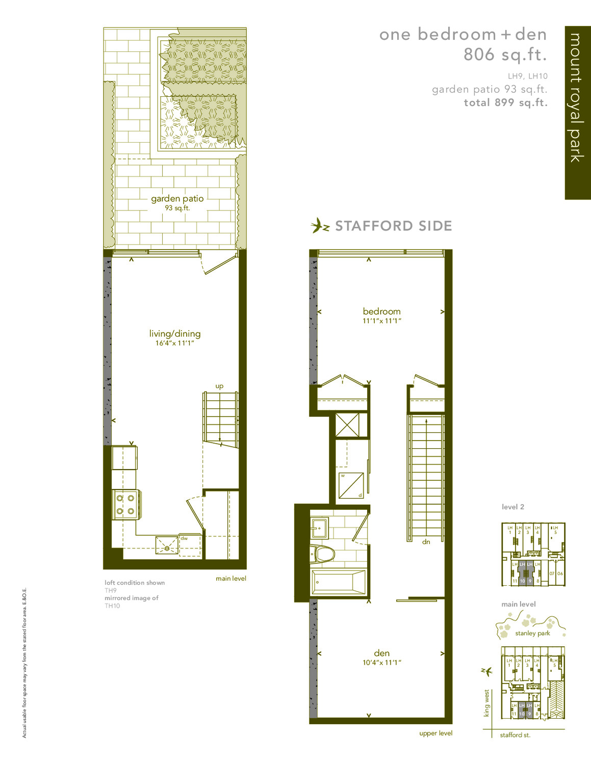 Mount Royal Park floor plan