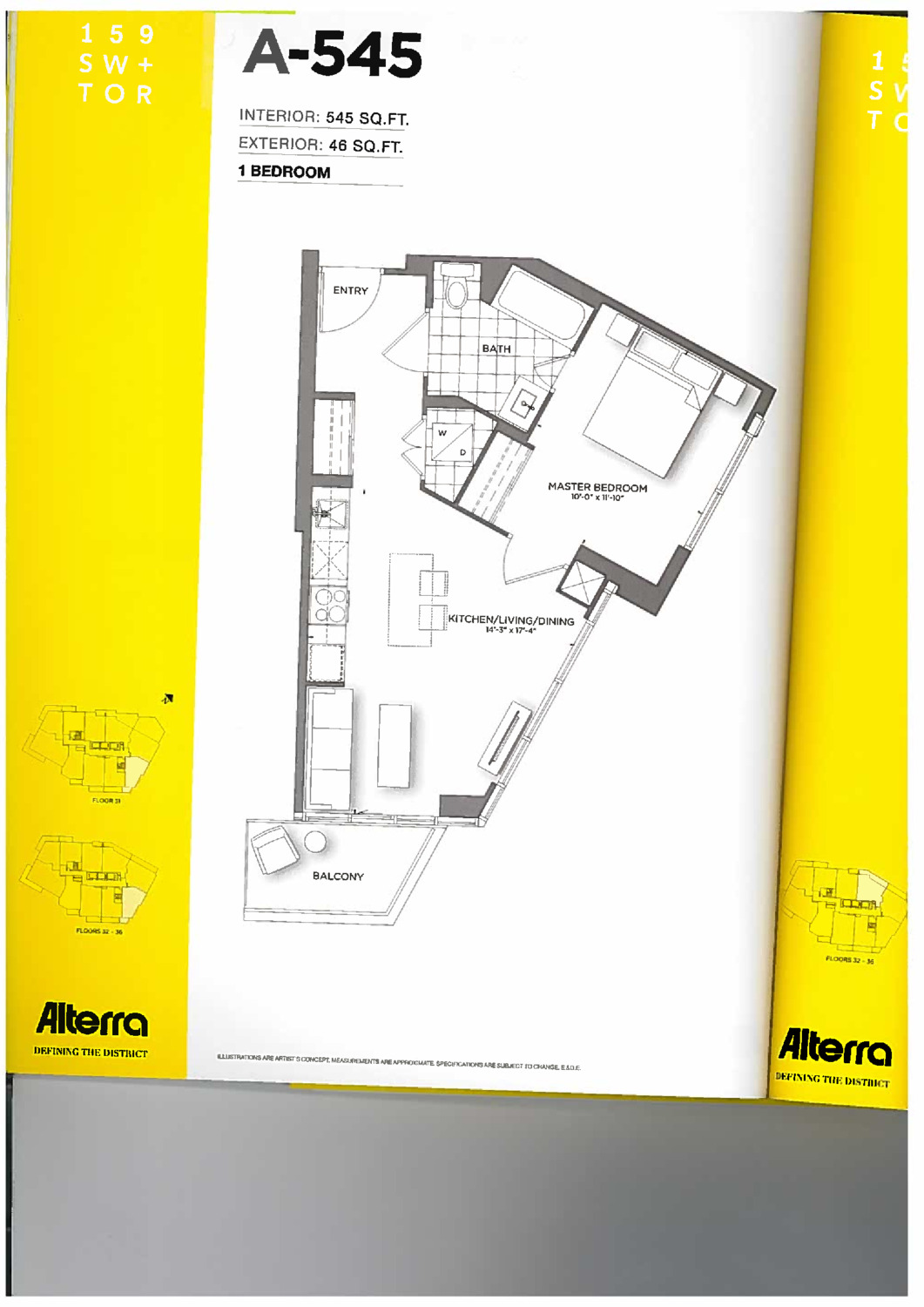 A-545 floor plan