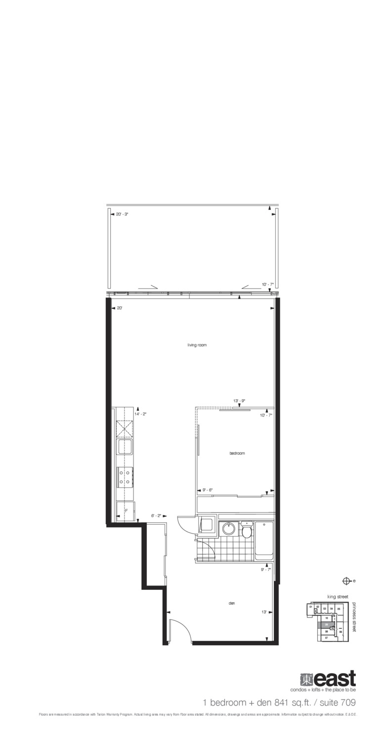 Suite 709 floor plan