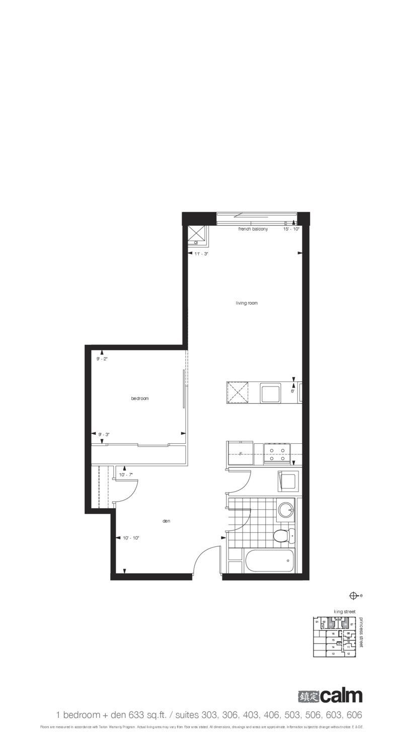 Calm floor plan
