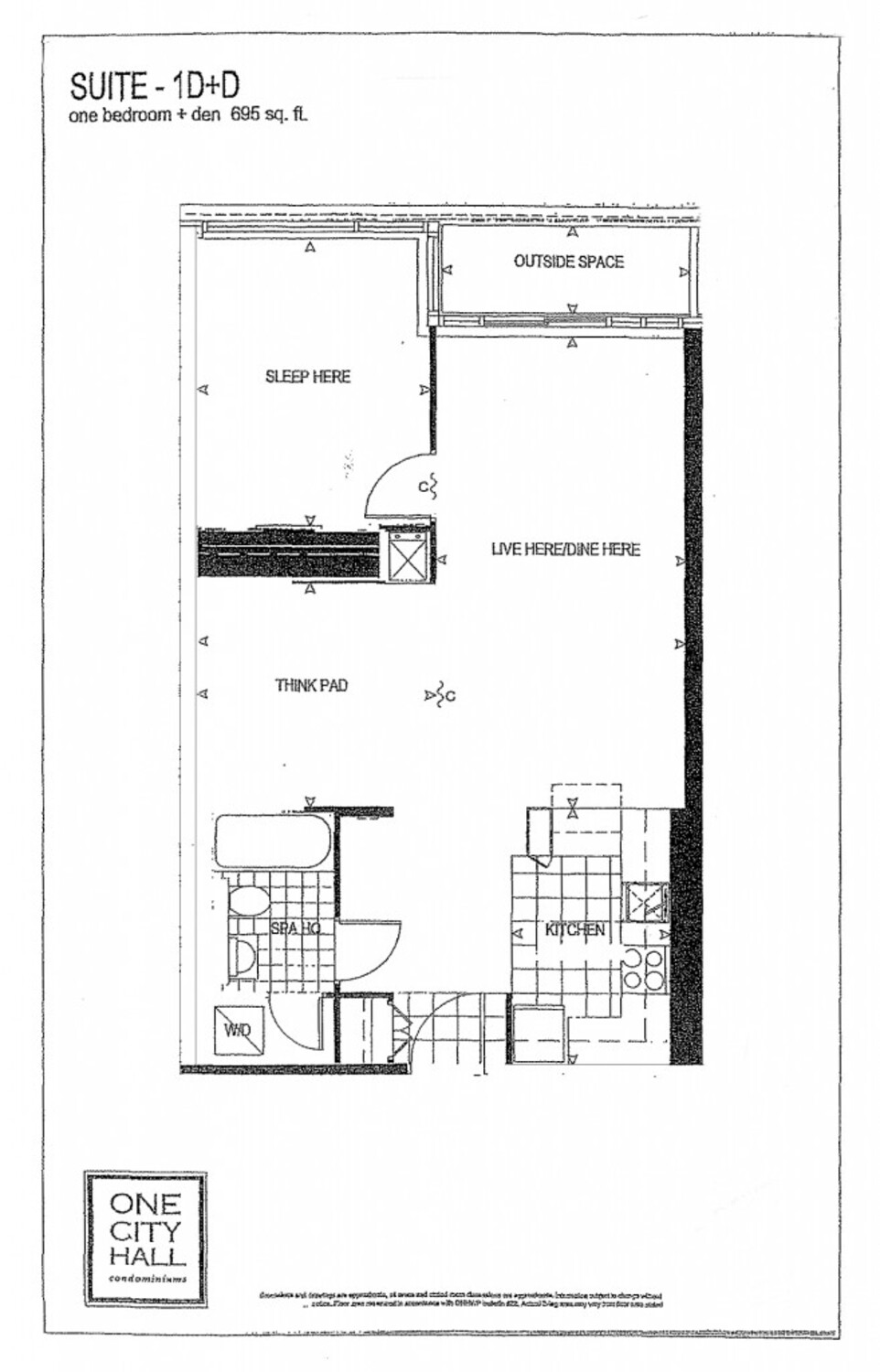 1D+D floor plan