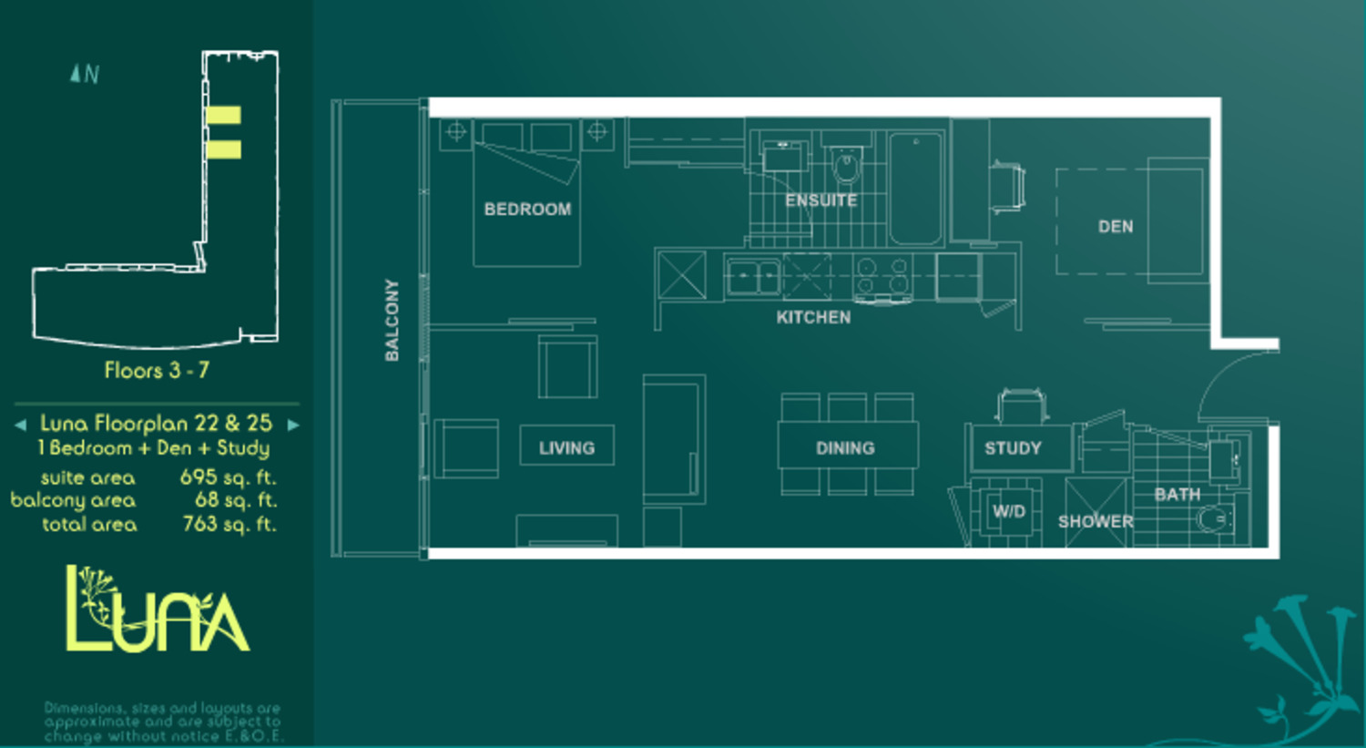 Luna Floorplan 22 & 25 floor plan