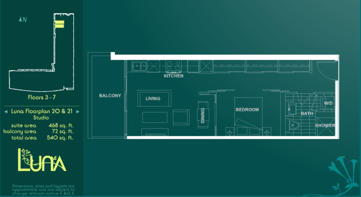 Luna Floorplan 20 & 21 floor plan