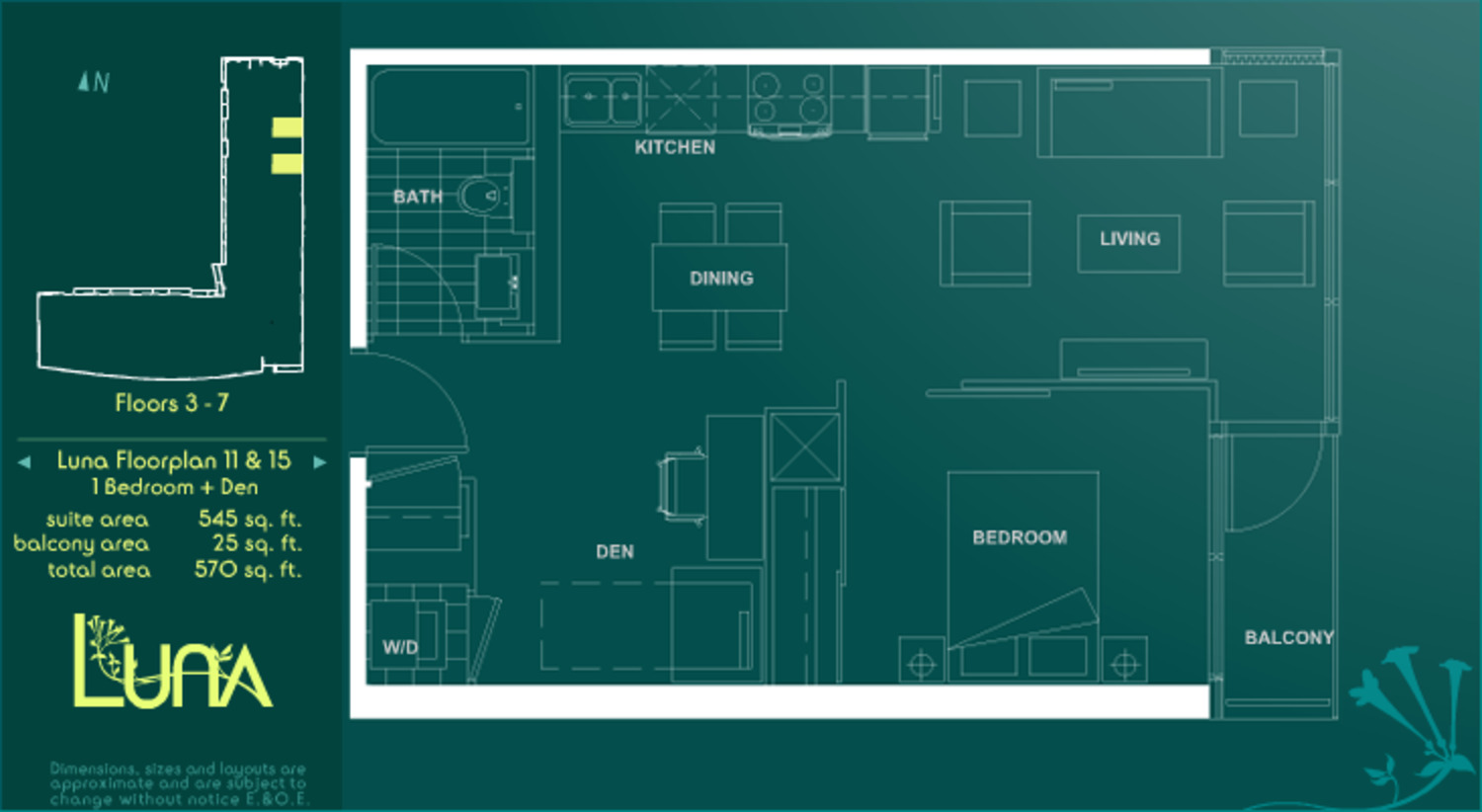 Luna Floorplan 11 & 15 floor plan