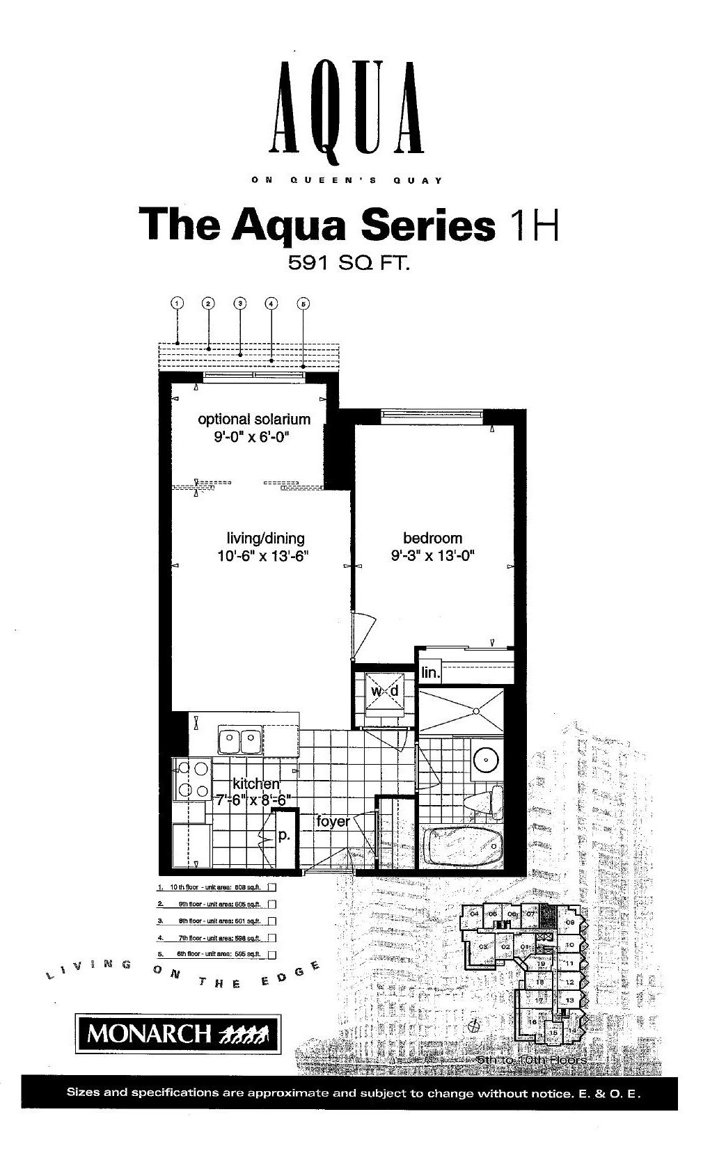 The Aqua Series 1H floor plan