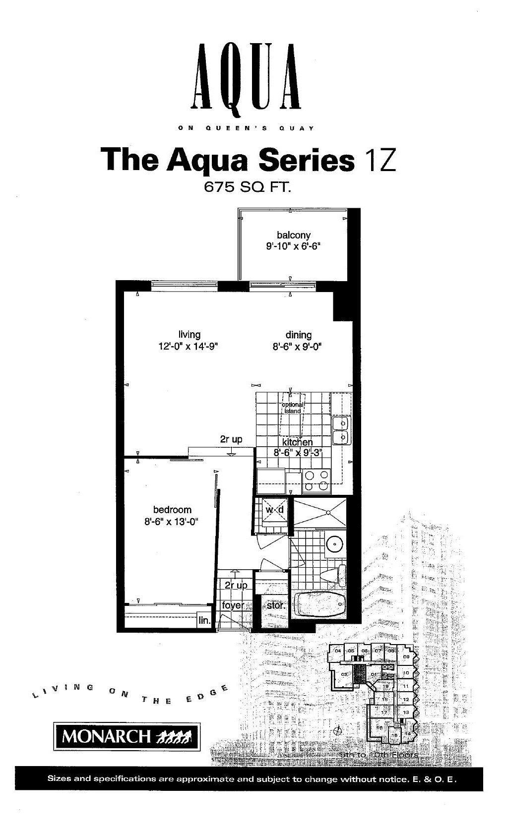 The Aqua Series 1Z floor plan
