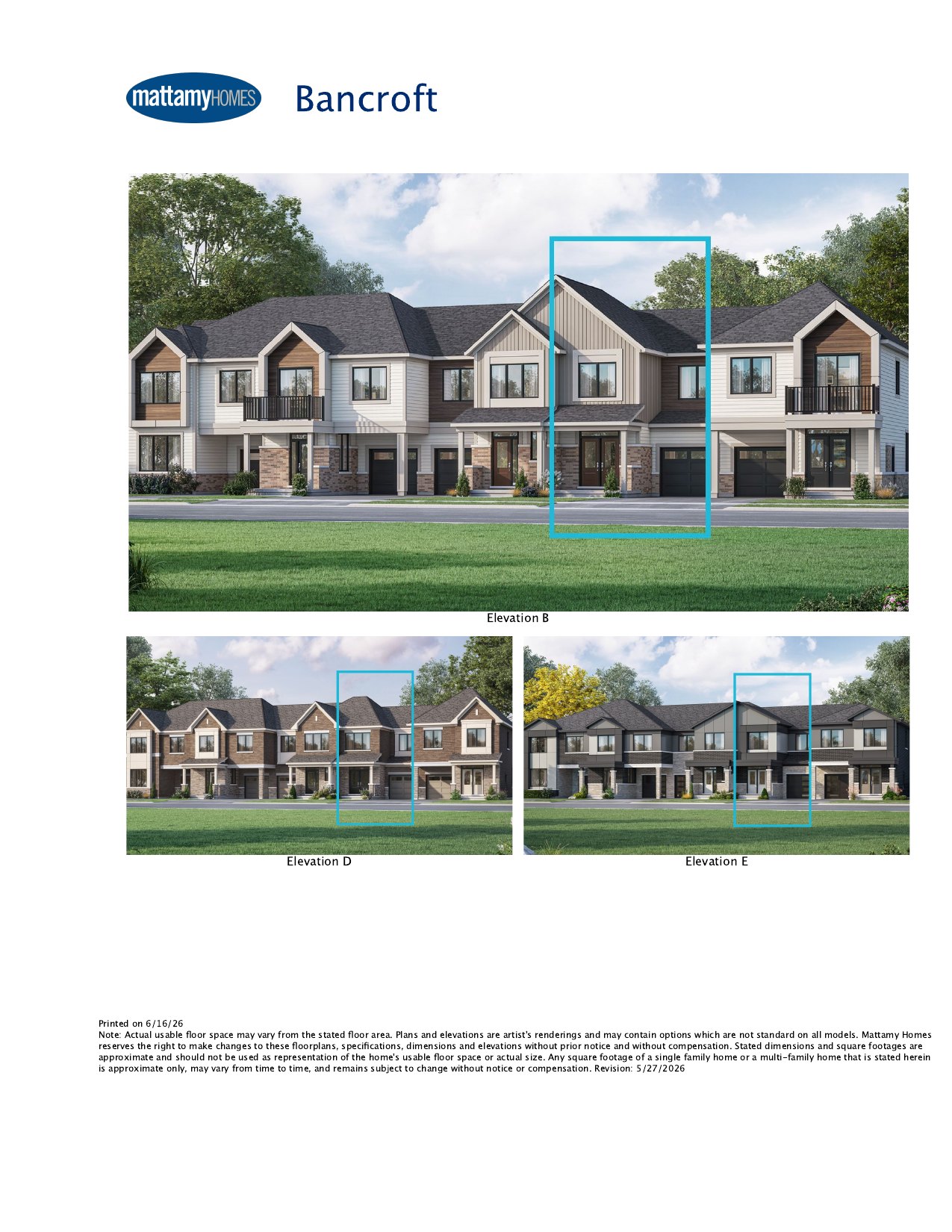 Bancroft floor plan