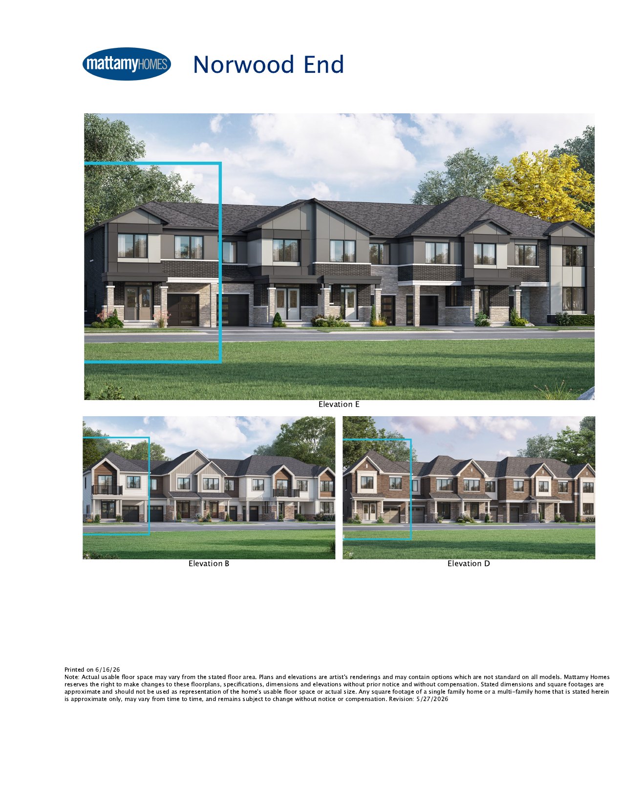 Norwood End floor plan