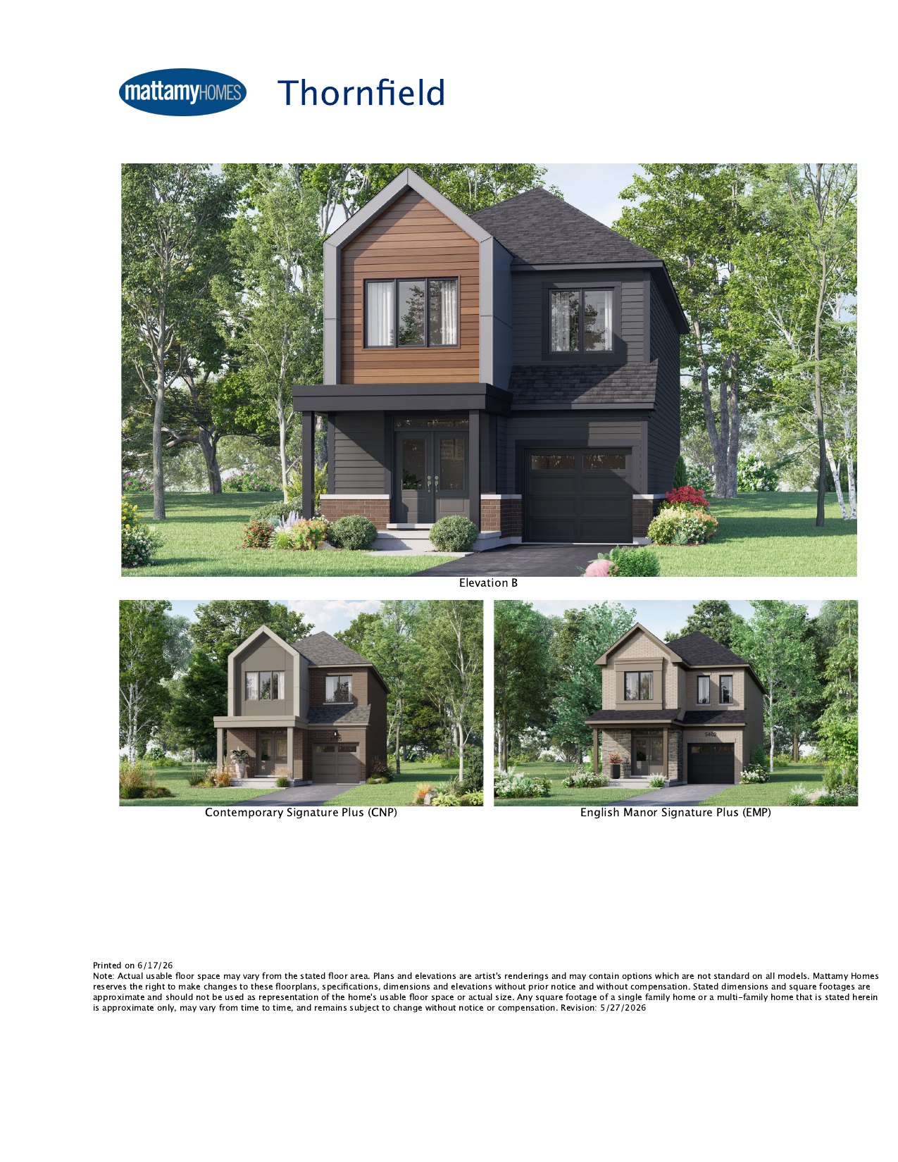 Thornfield floor plan