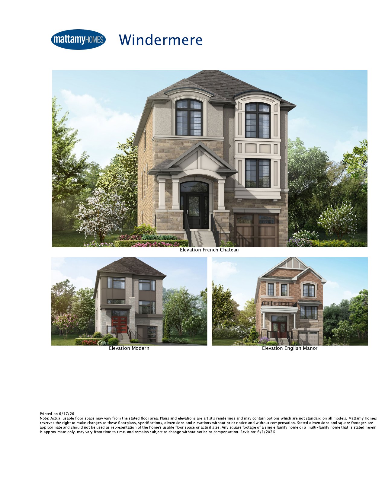 Windermere floor plan