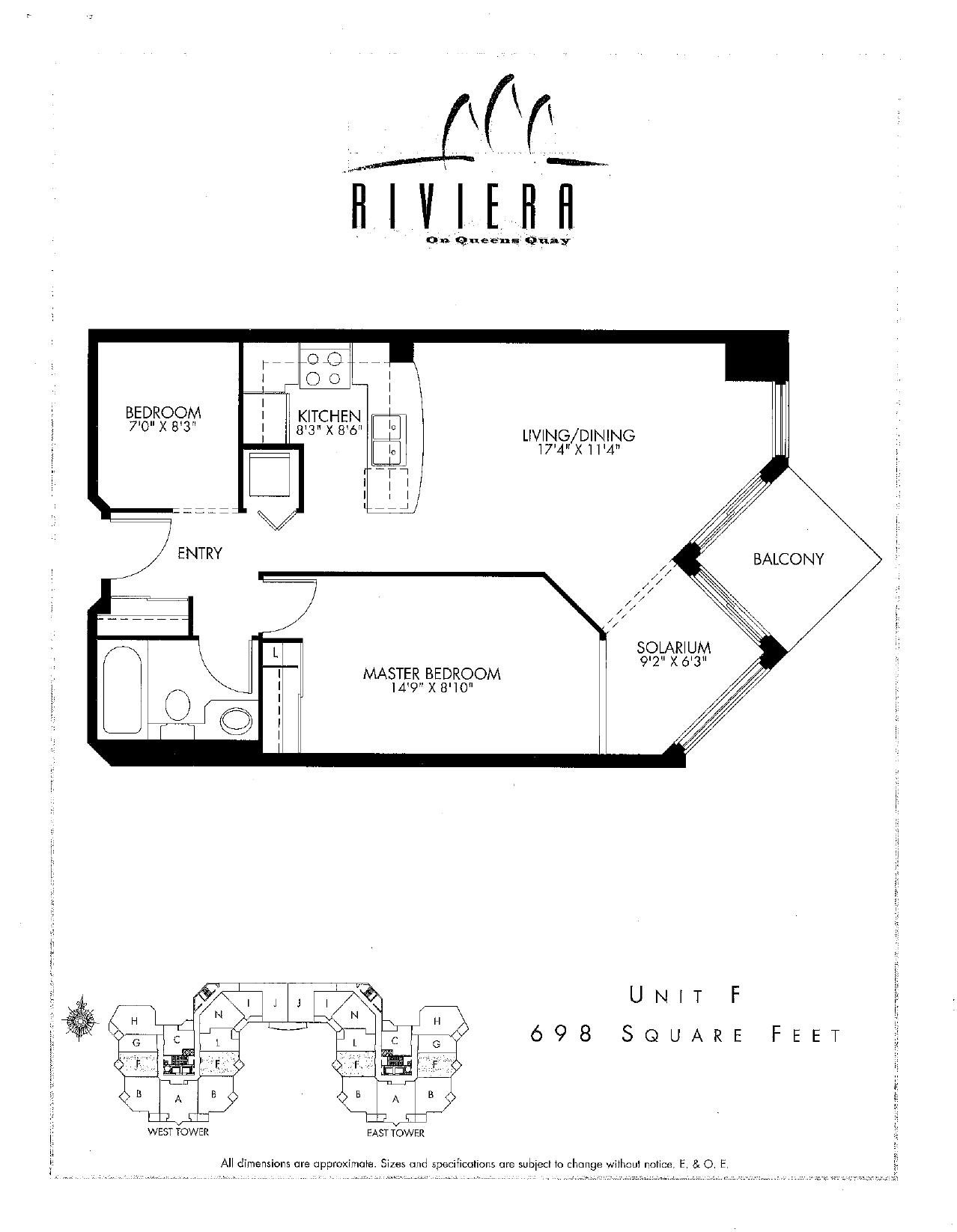 Unit F floor plan