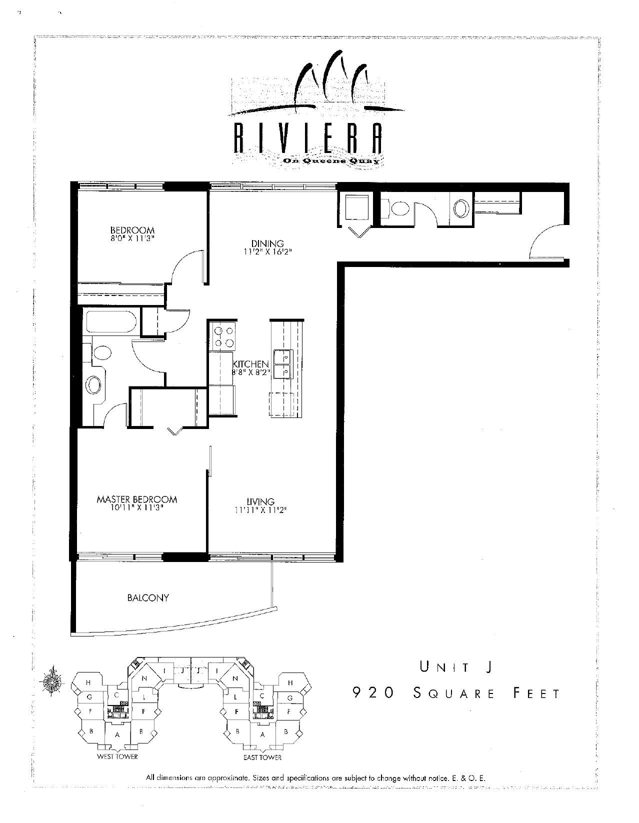 Unit J floor plan