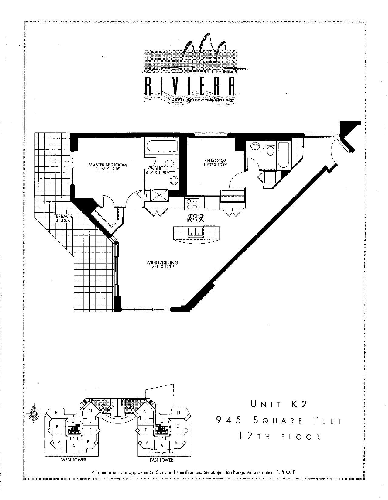 Unit K2 floor plan