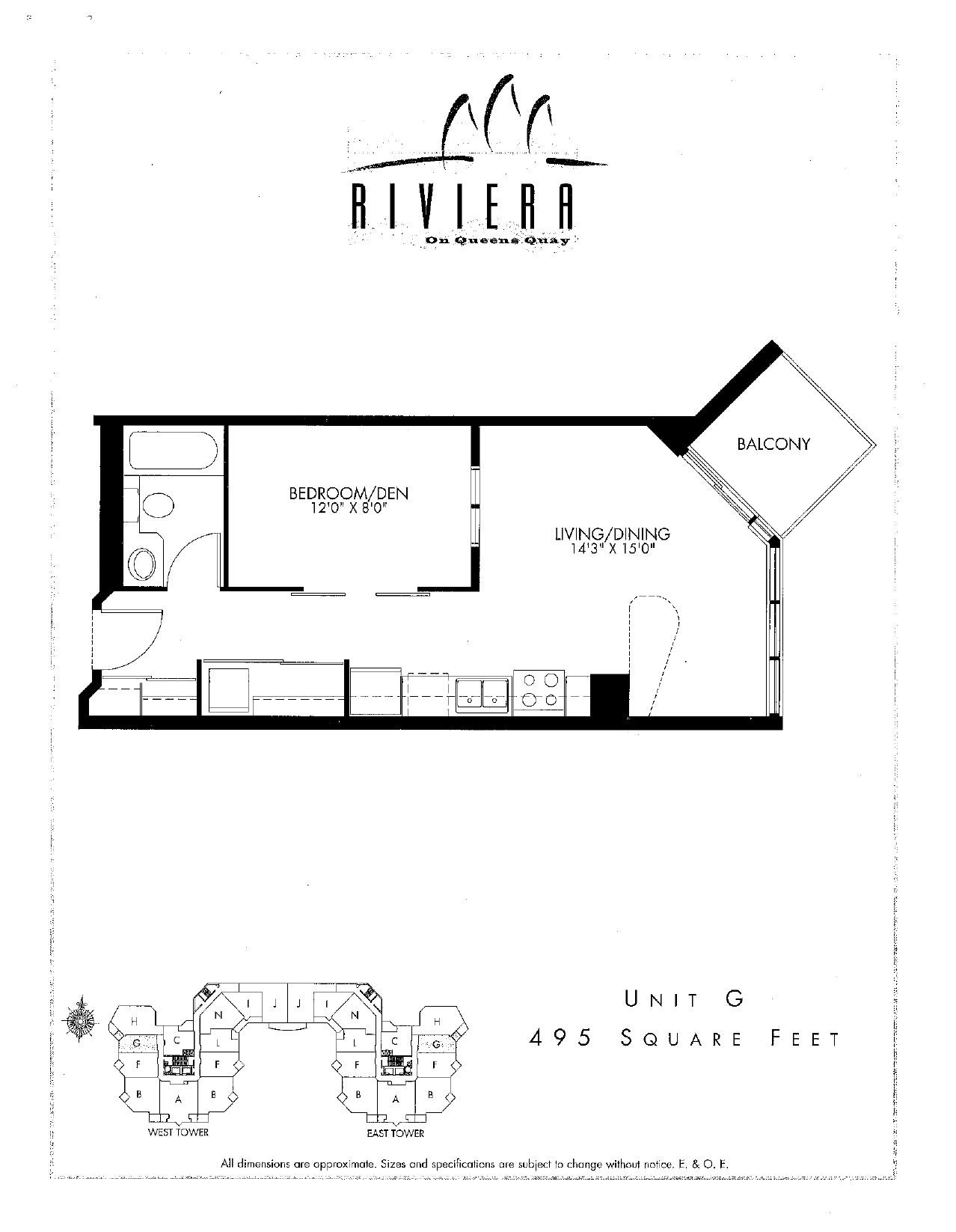 Unit G floor plan