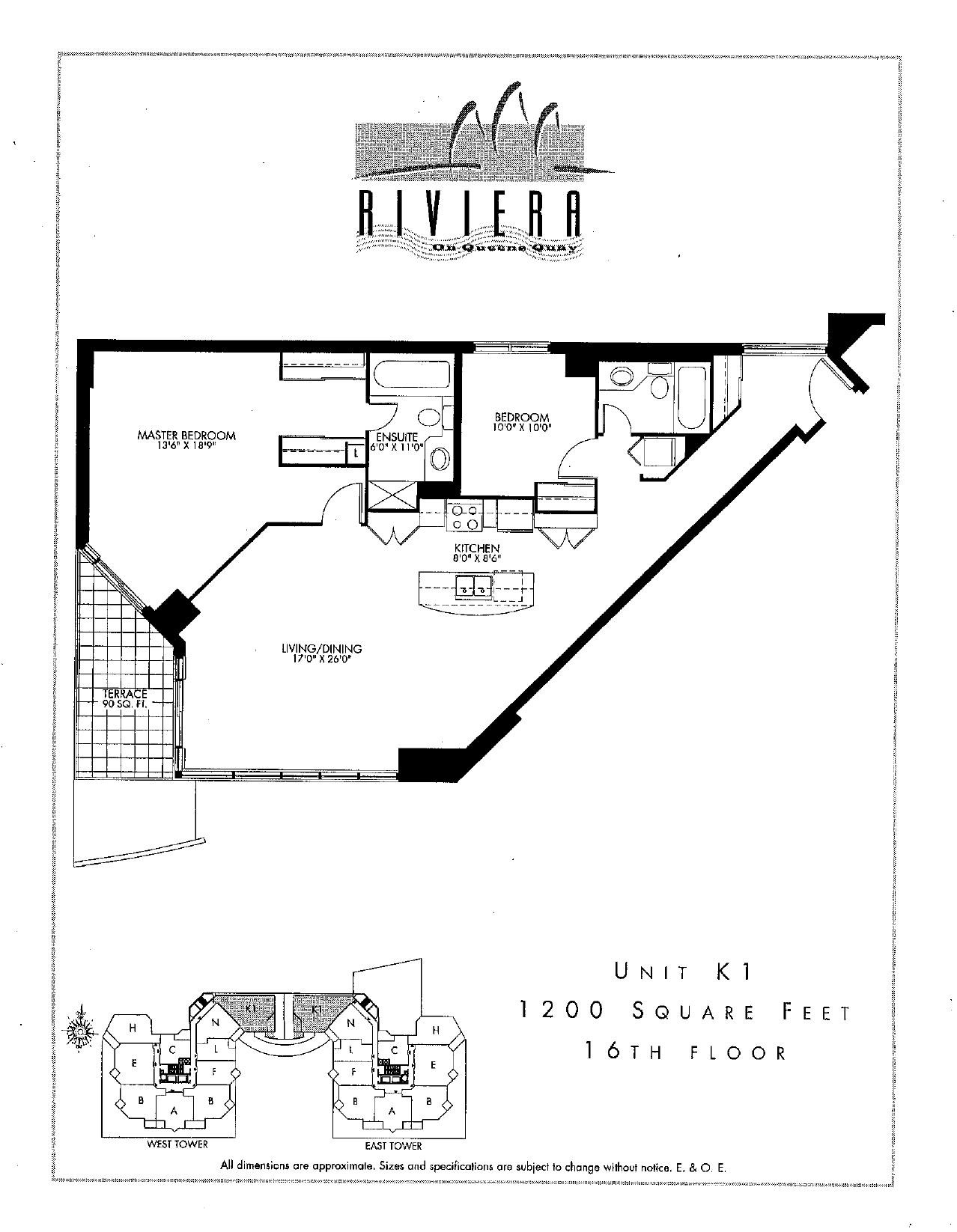 Unit K1 floor plan