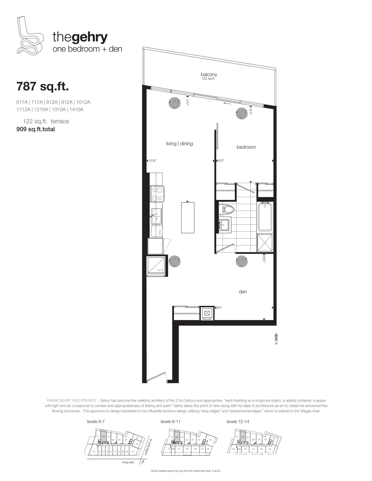 The Gehry floor plan