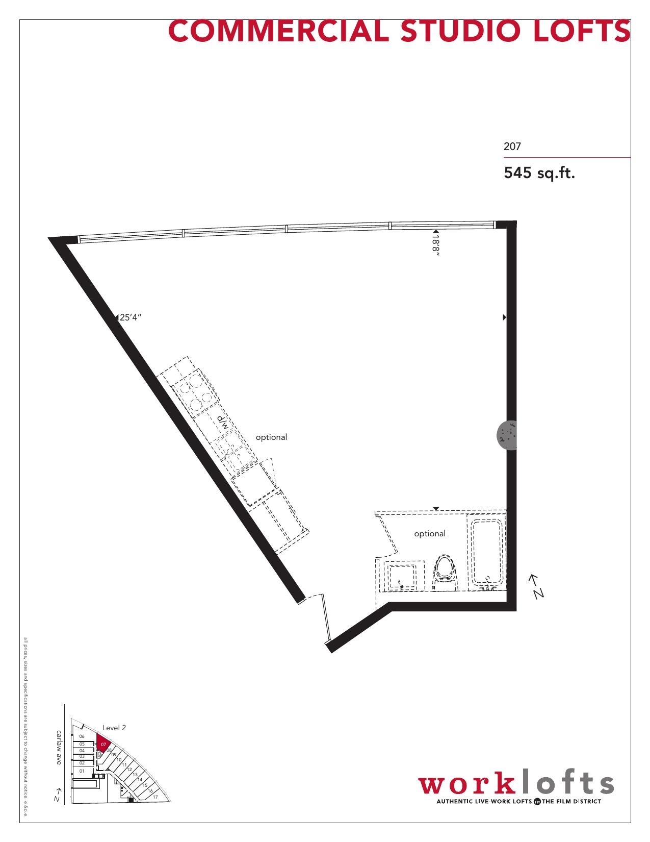 Commercial Studio B floor plan