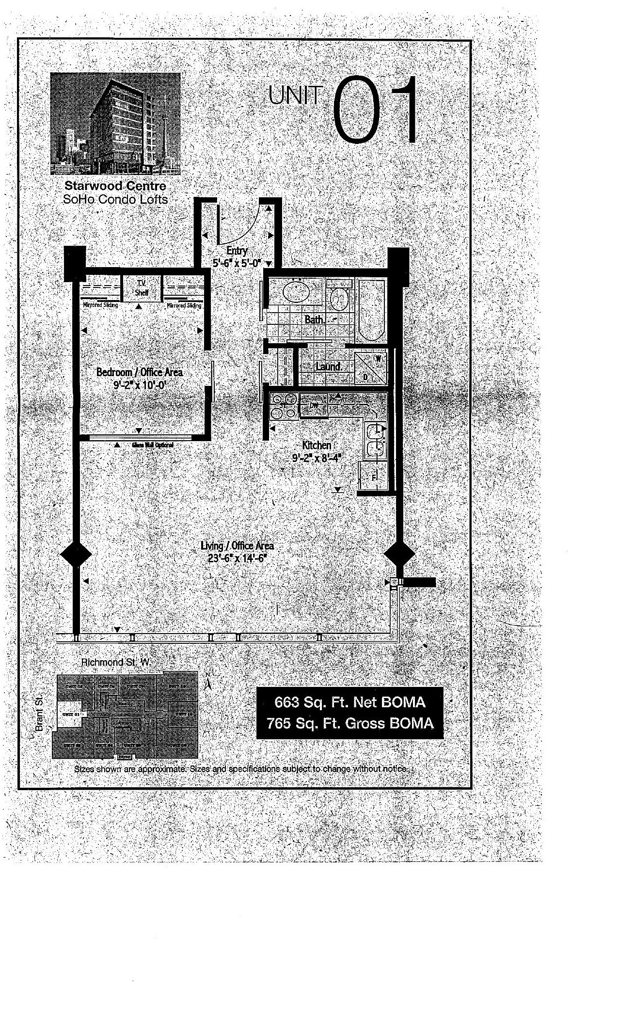 Unit 01 floor plan