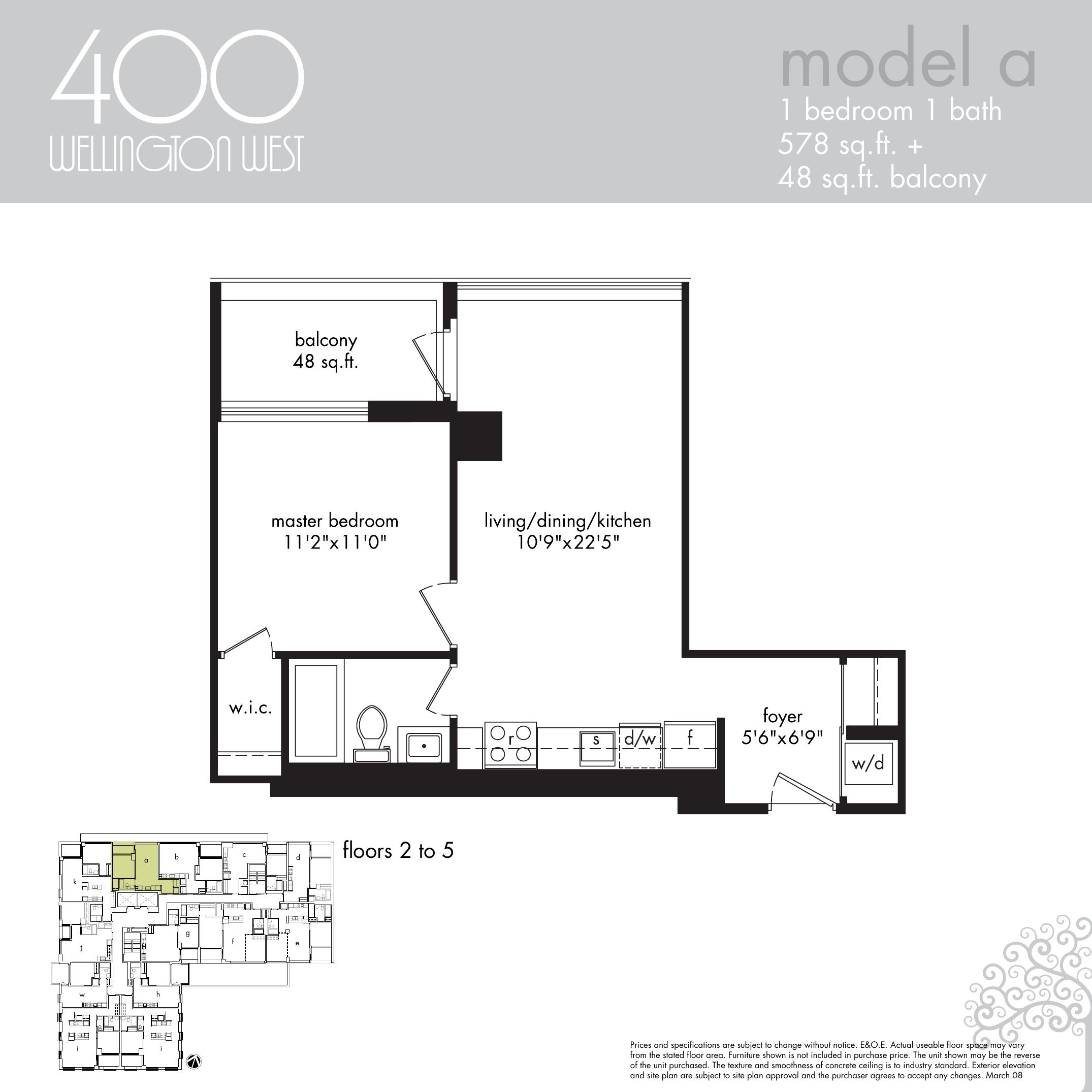 Model A floor plan