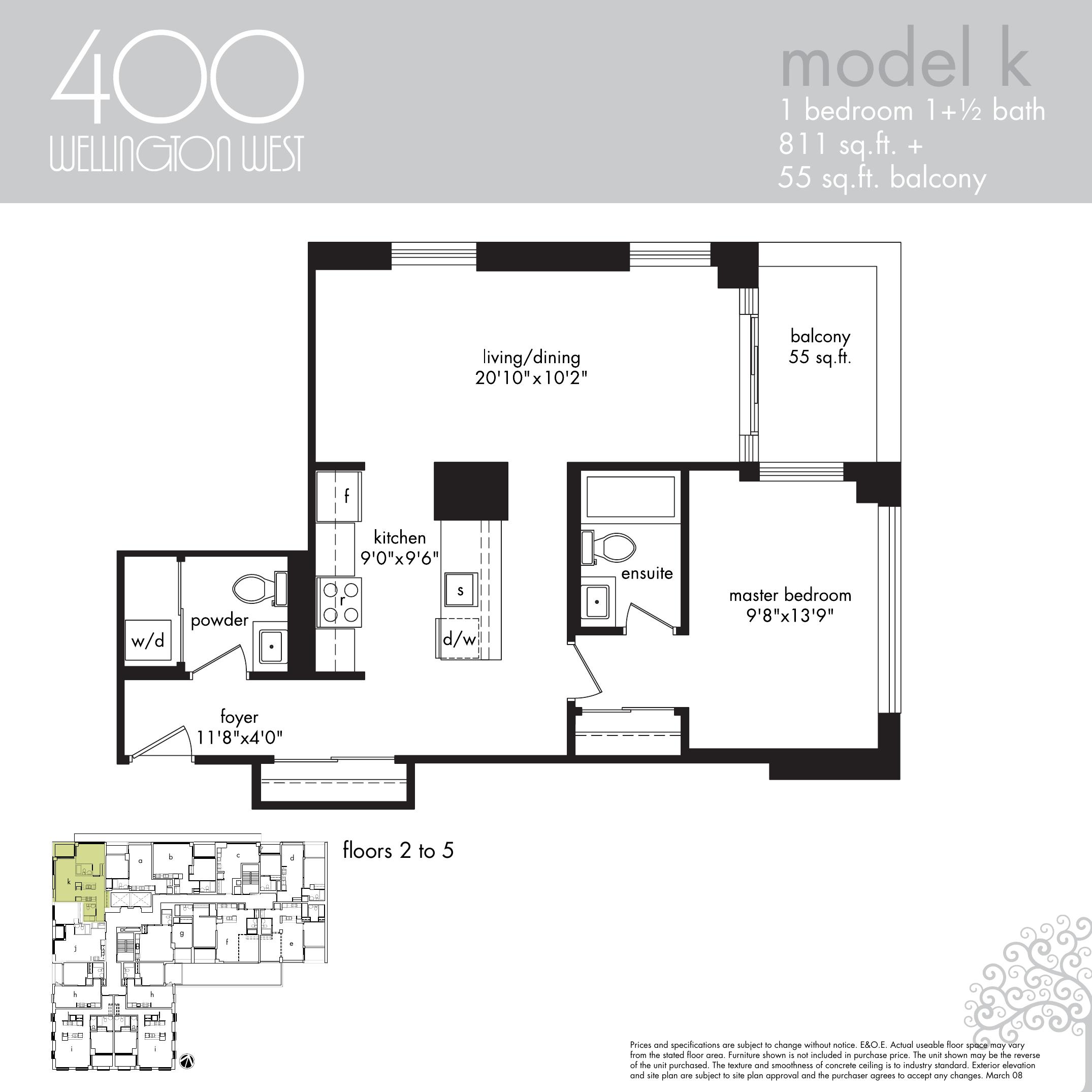 Model K floor plan