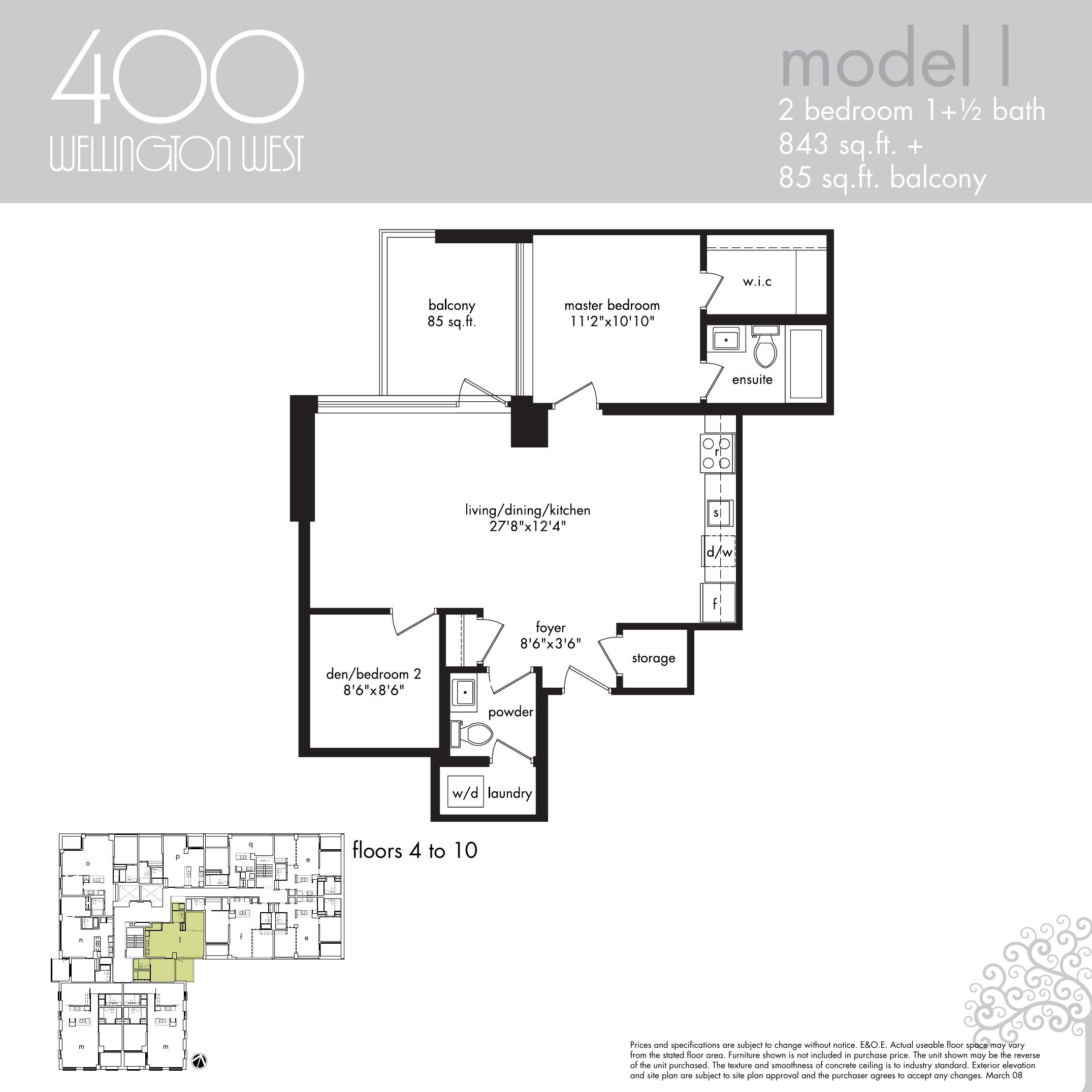 Model L floor plan