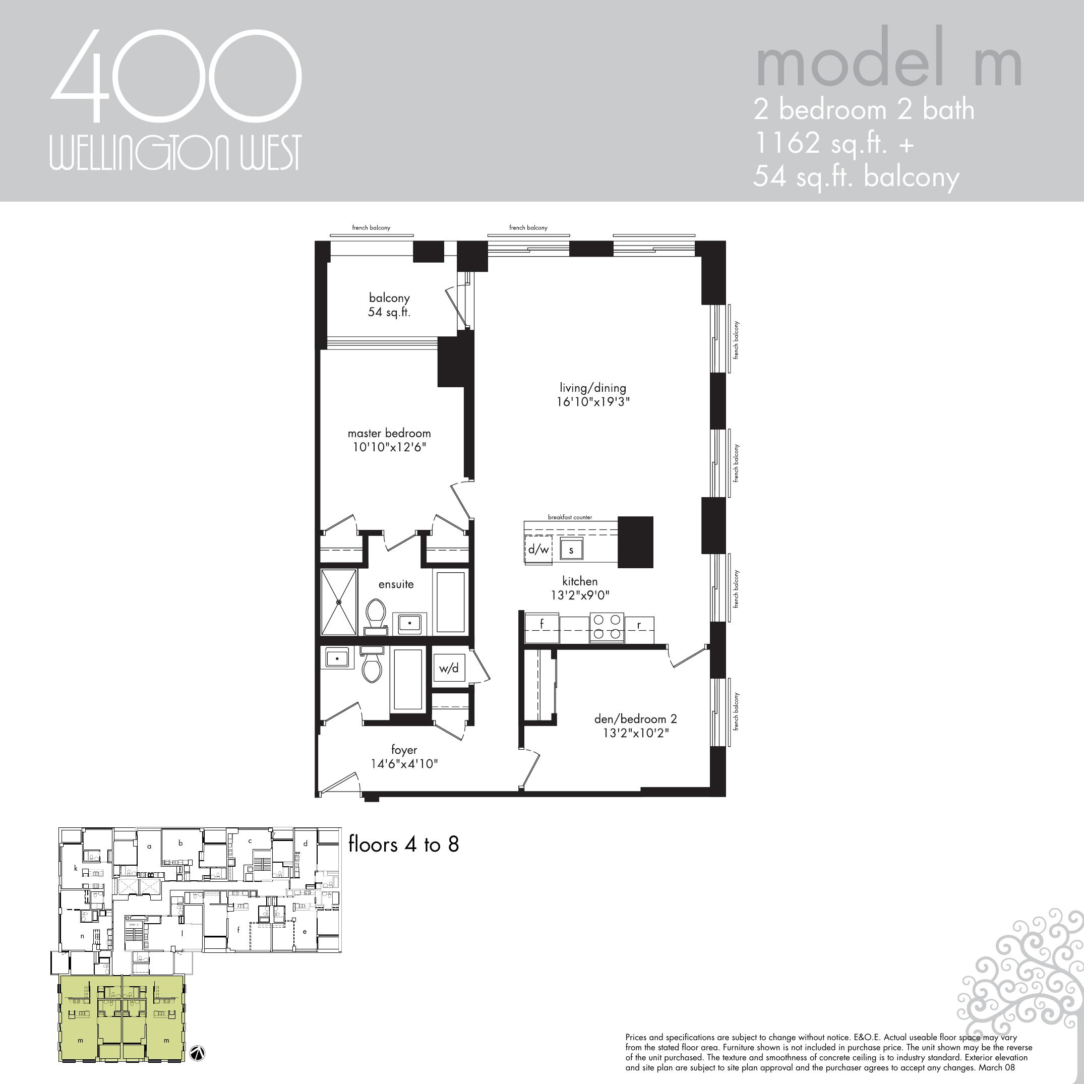 Model M floor plan