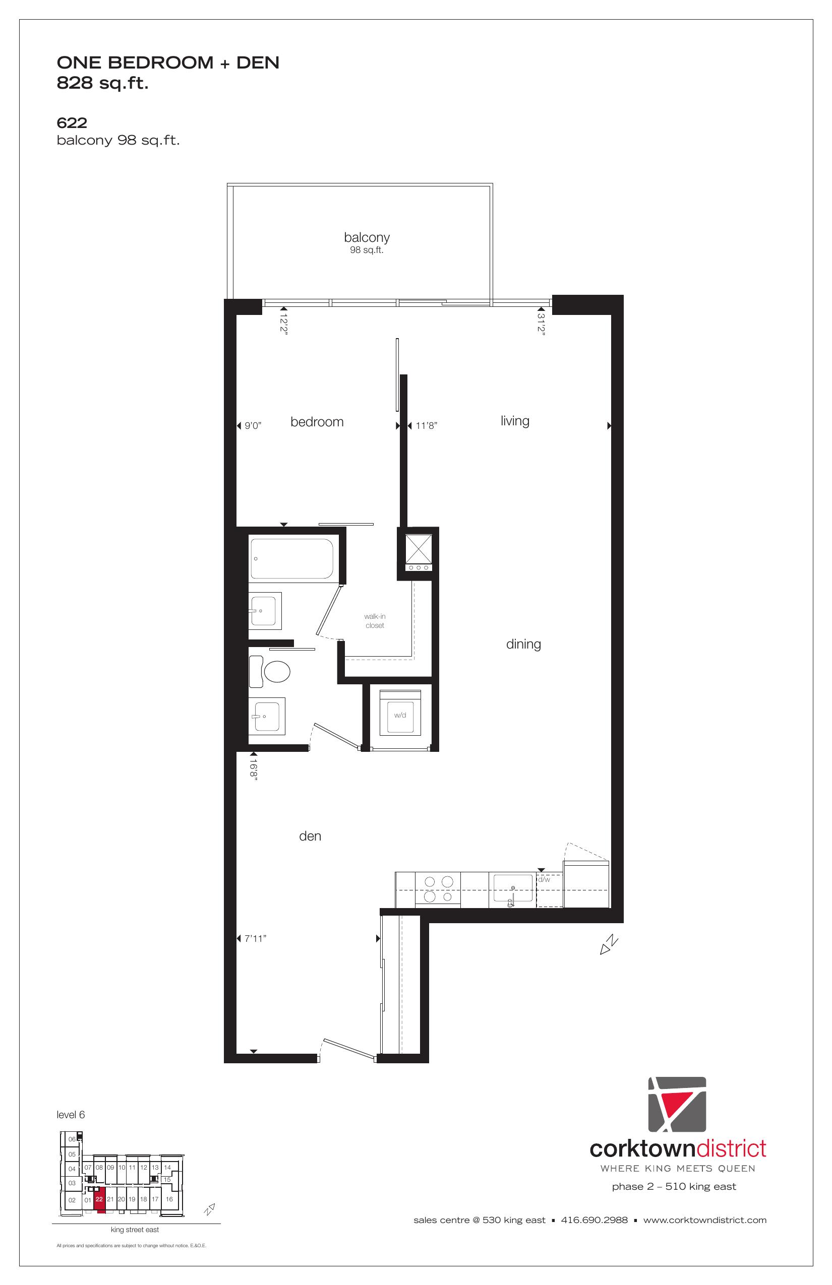 Suite 622 floor plan