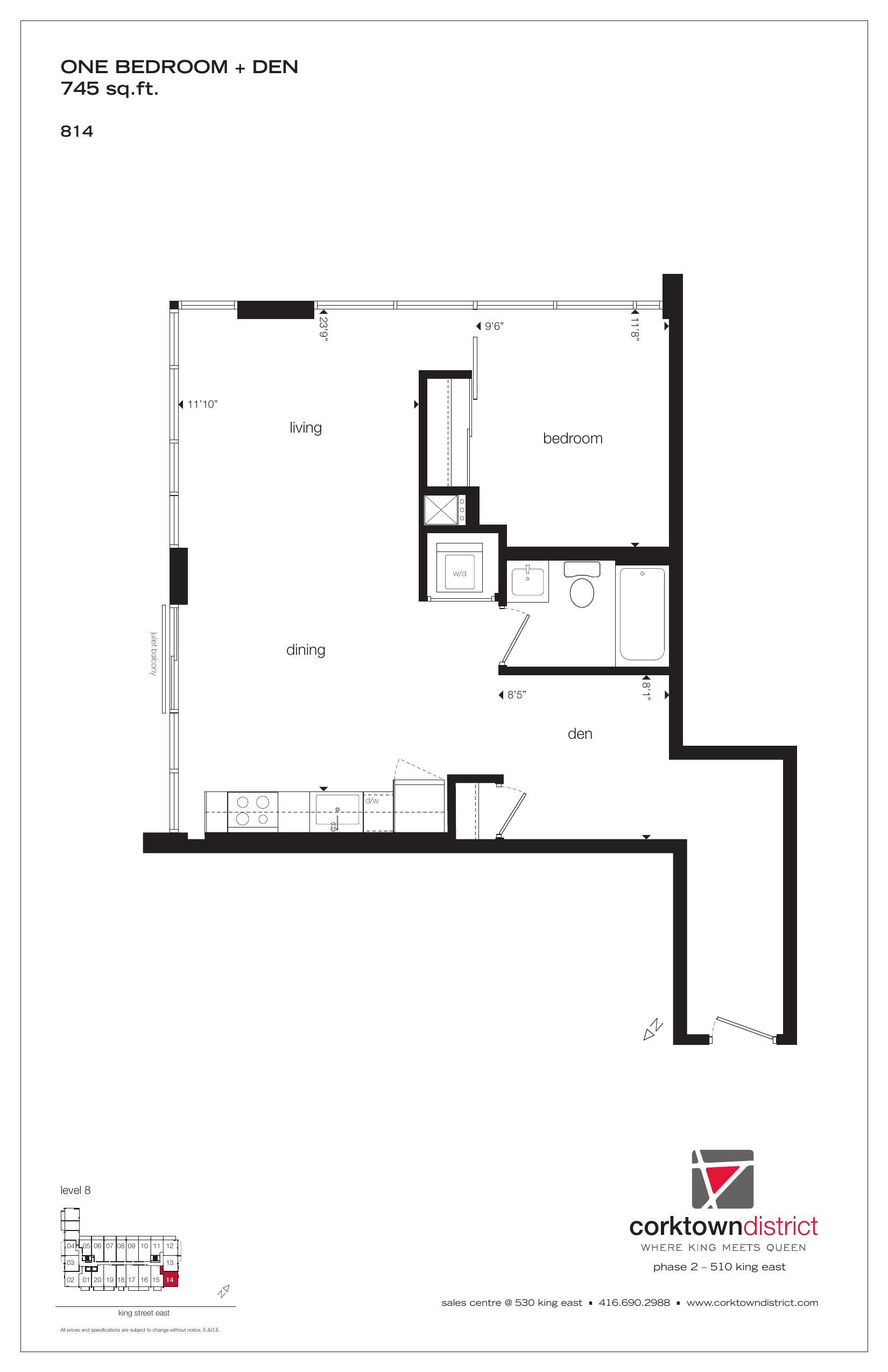 Suite 814 floor plan