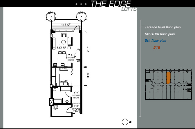 Suite 518 floor plan