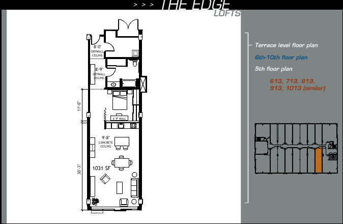 Suite 613 floor plan