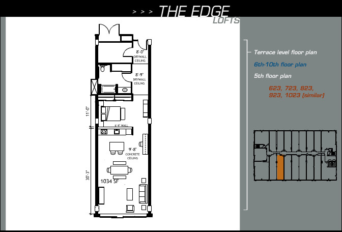 Suite 623 floor plan