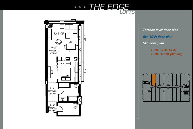 Suite 624 floor plan