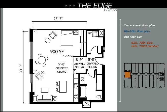 Suite 629 floor plan