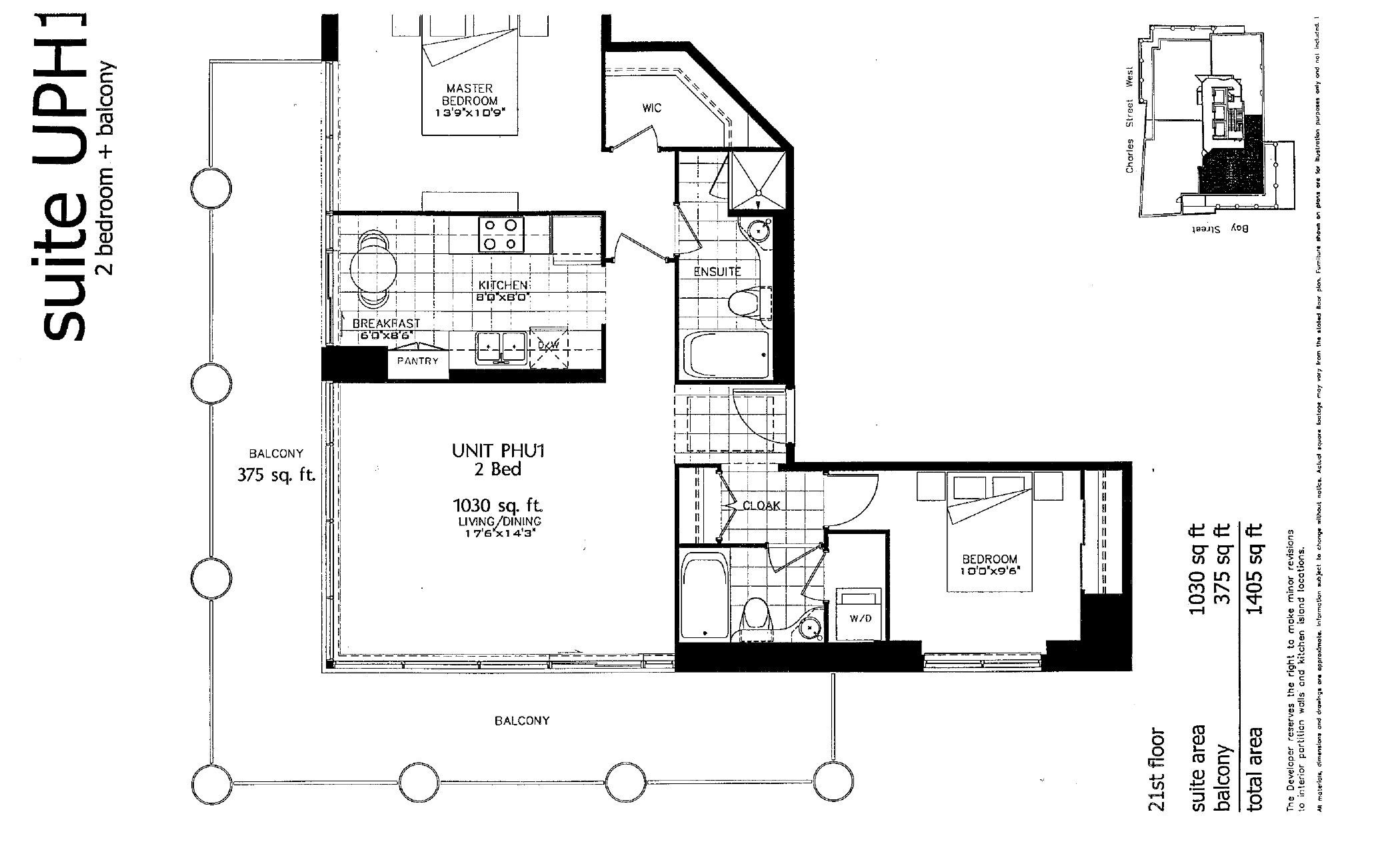 Suite UPH1 floor plan