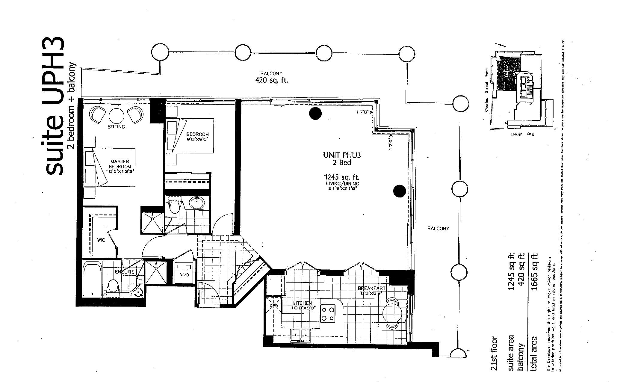 Suite UPH3 floor plan