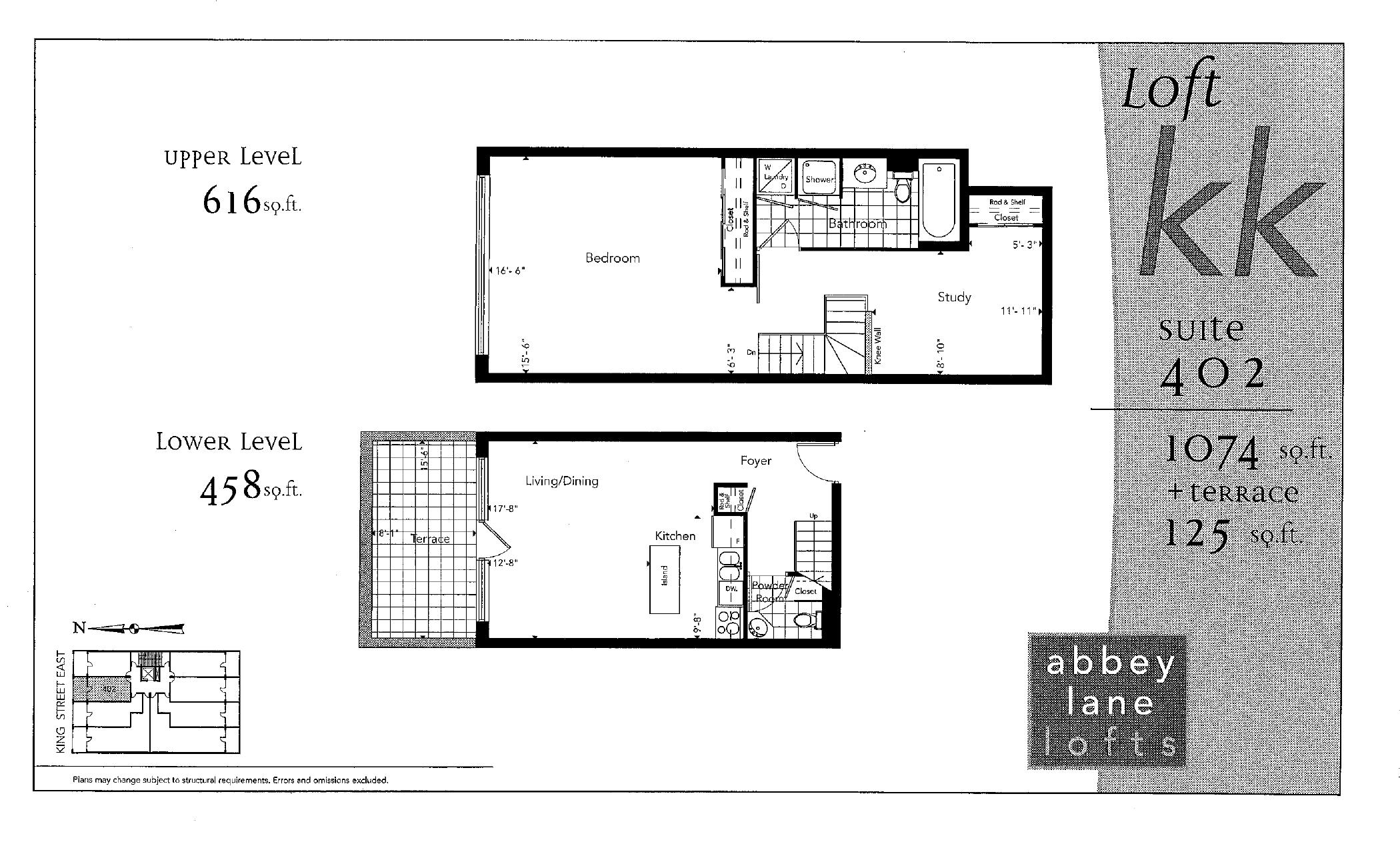Loft KK - Suite 402 floor plan