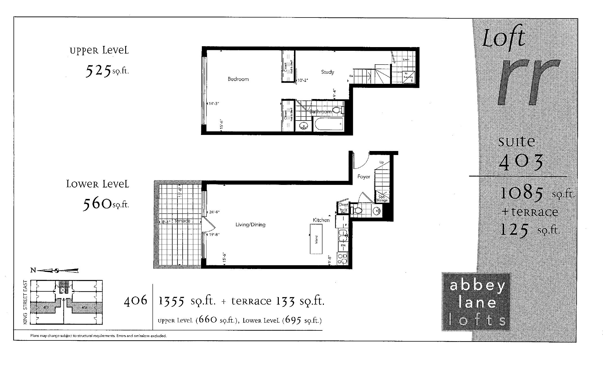 Loft RR - Suite 403 floor plan