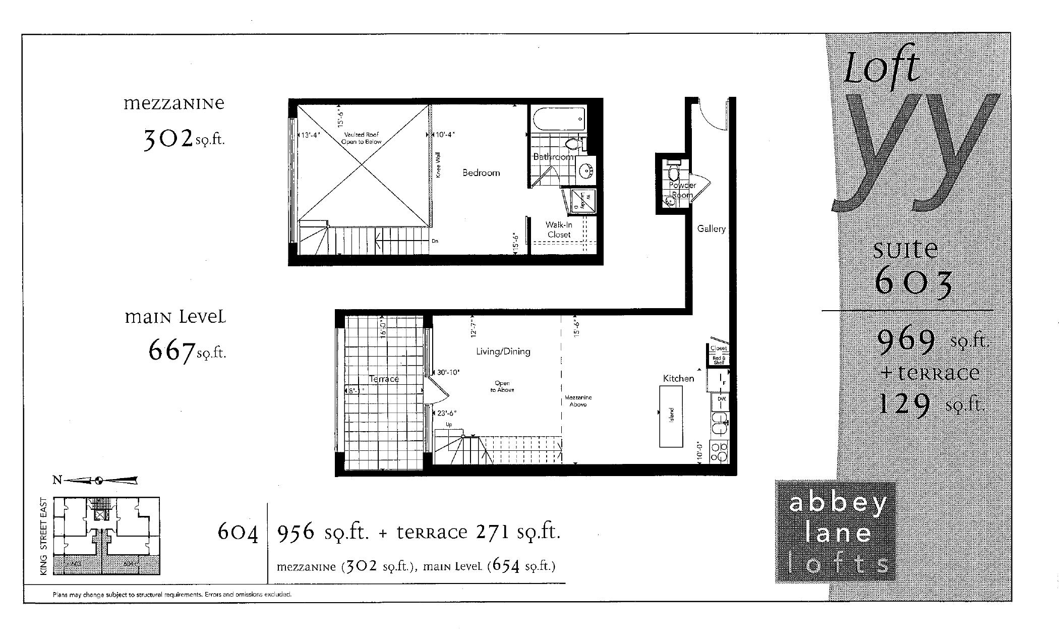 Loft YY - Suite 604 floor plan