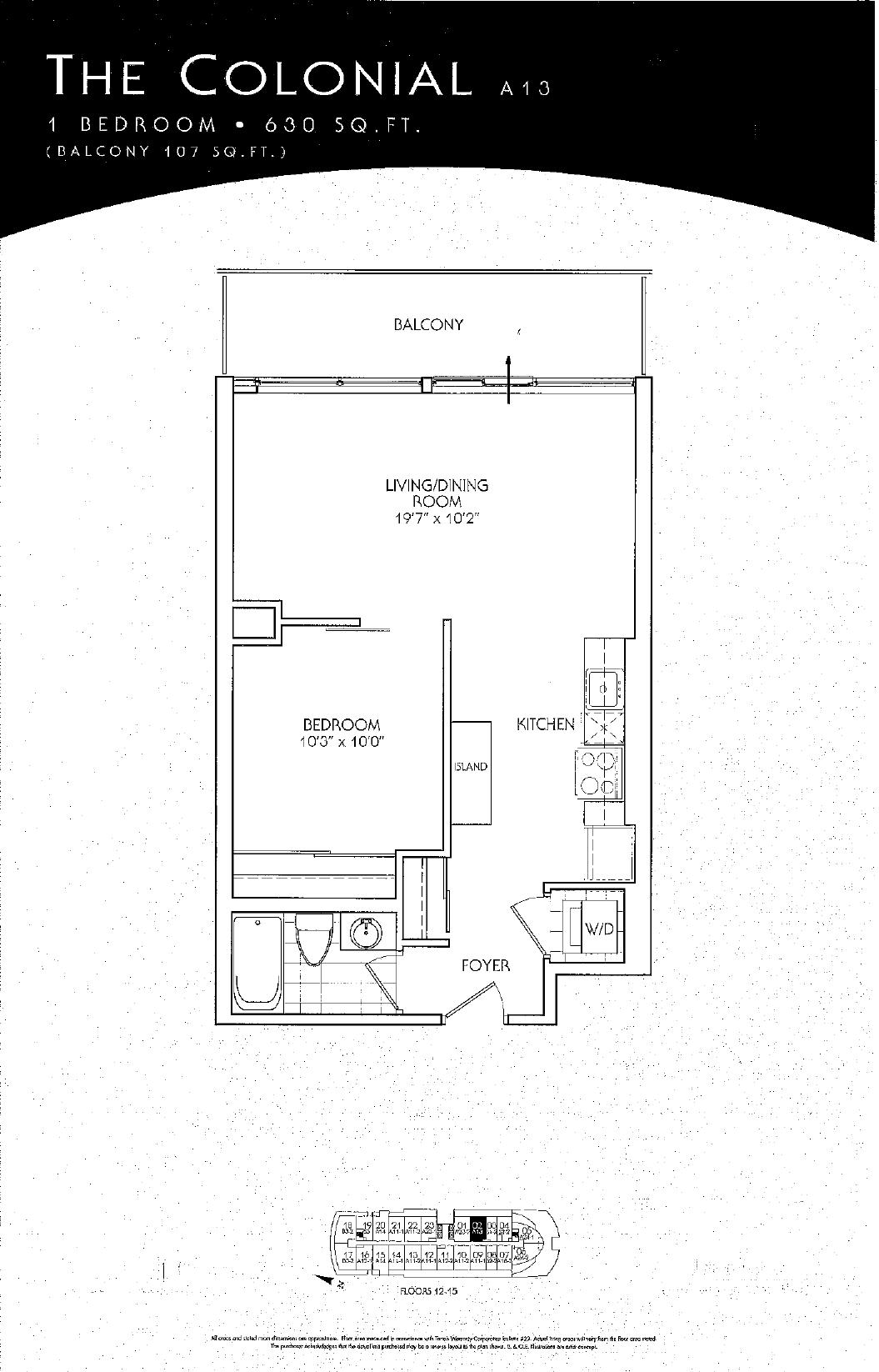 The Colonial floor plan