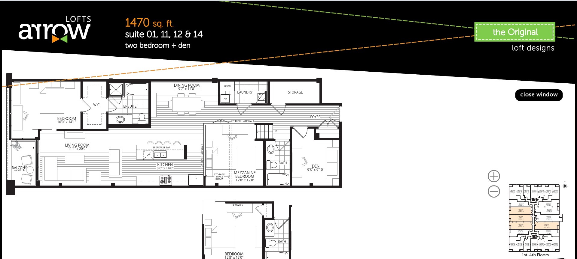 Suite 01, 11, 12 & 14 floor plan