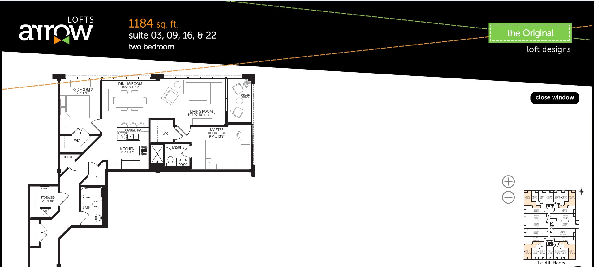 Suite 03, 09, 16 & 22 floor plan