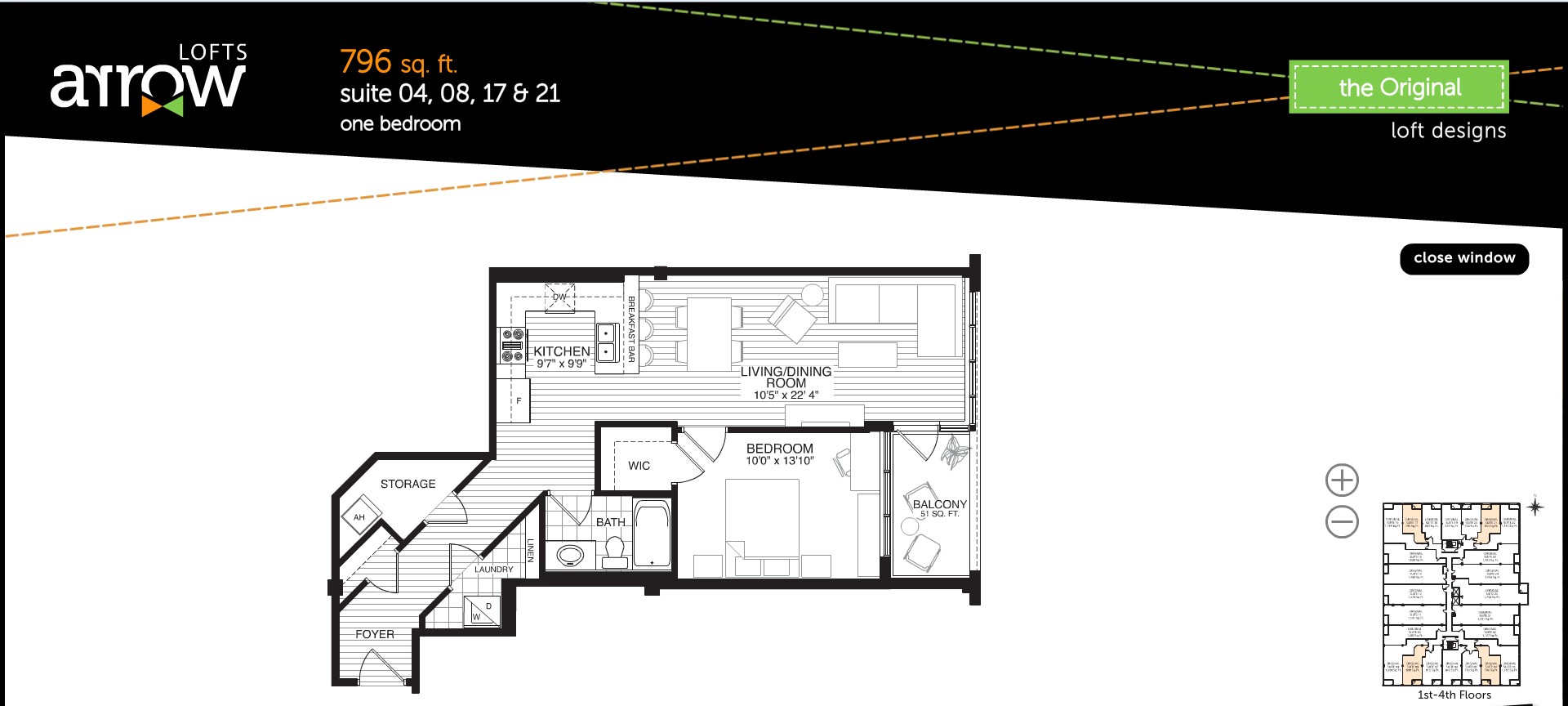 Suite 04, 08, 17 & 21 floor plan