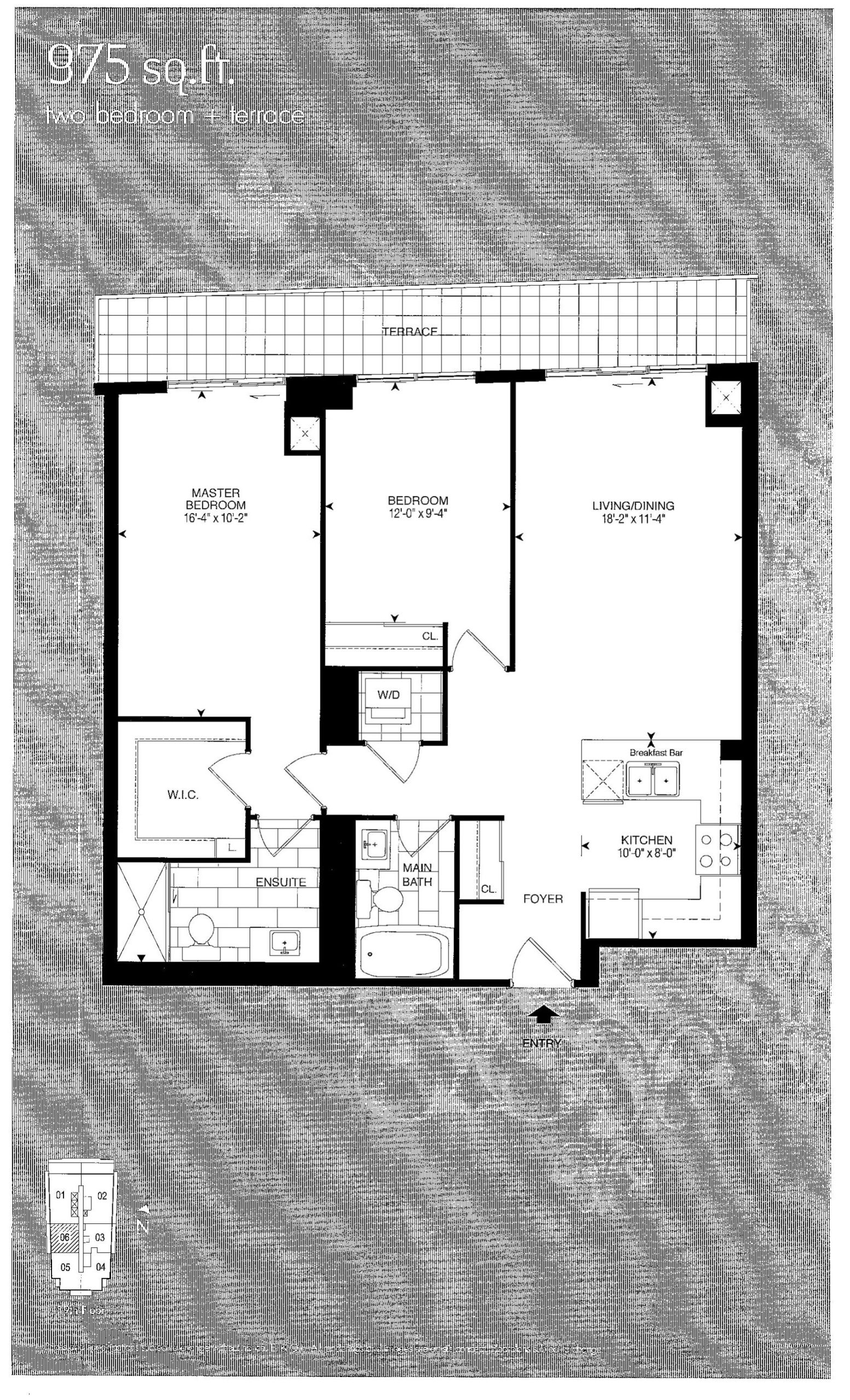 Penthouse 975 floor plan