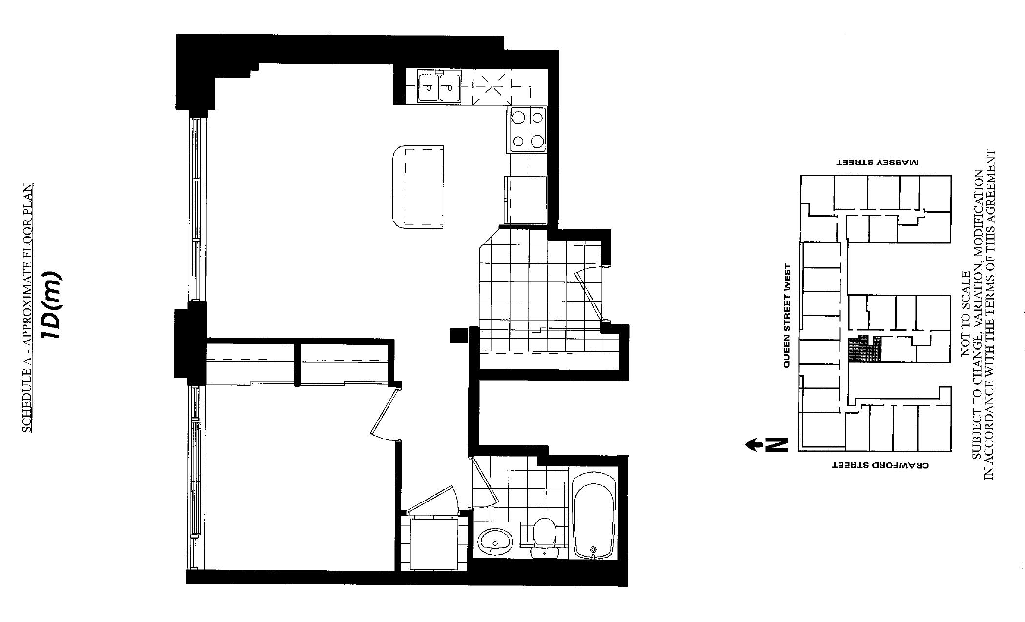 1D(m) floor plan